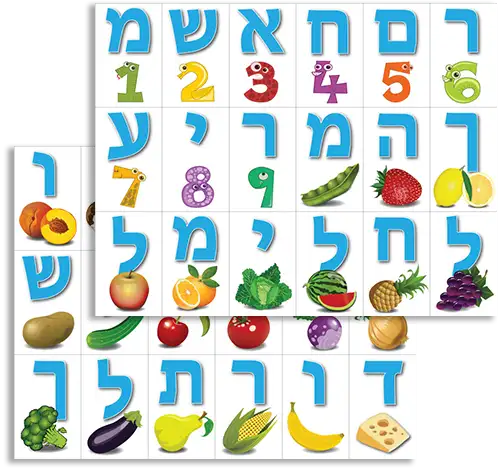 36 מדבקות עם אותיות